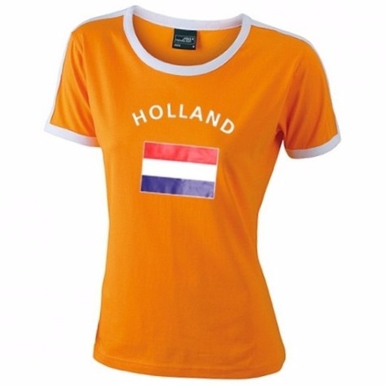 Dames shirtje met de hollandse vlag