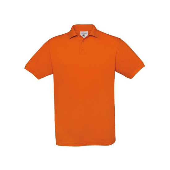Oranje polo shirt korte mouwen